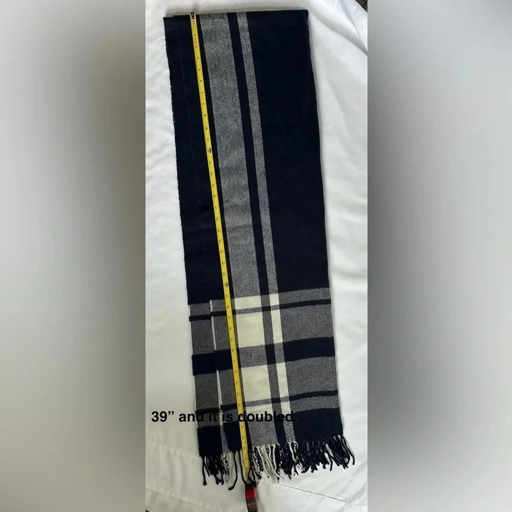 J. Crew Women’s Blue plaid scarf.
